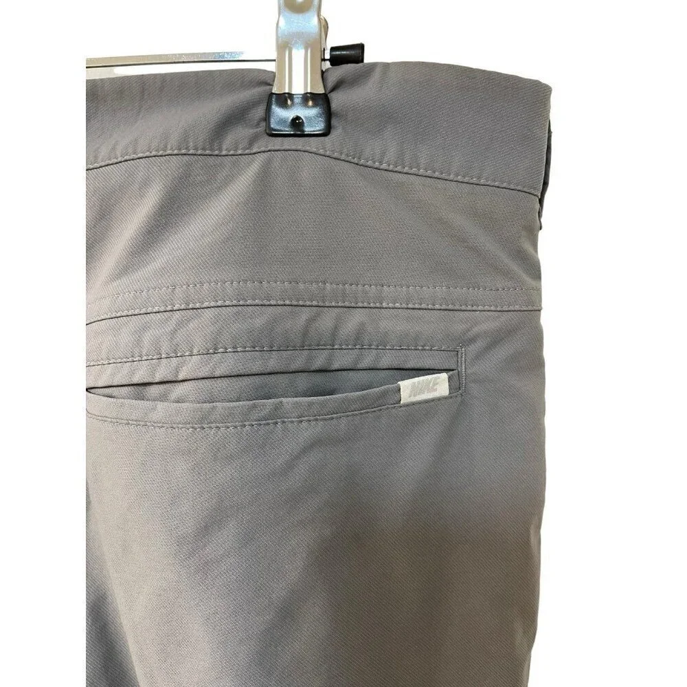 Nike Golf Sport Chino Pants Active Gray Dri fit Mens Size 34x34 Large